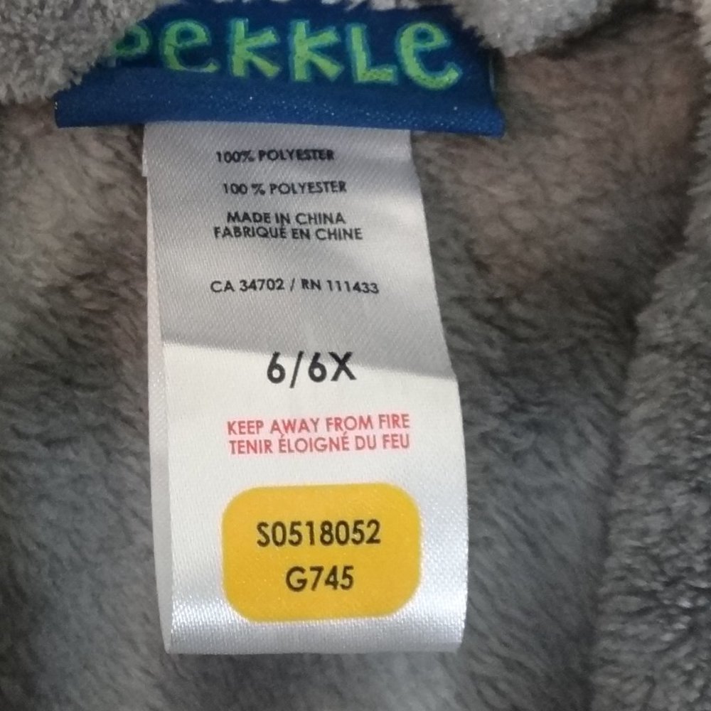 Kids koala Bath Robe / House Robe Size 6x - Picture 5 of 6